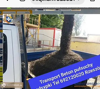 Rzeszów transport beton pułsuchy kruszywa piasek budowlany tel 692120020 Podkarpacie - DEALLO.PL