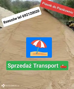 Rzeszów piasek do Piaskownic place zabaw plażowy Tel 692120020 Podkarpacie - DEALLO.PL
