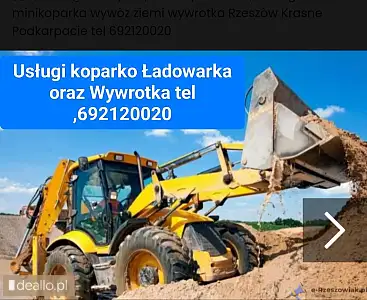 Odwodnienia deszczówki drenaże usługi koparką Rzeszów Podkarpacie tel 692120020 - DEALLO.PL