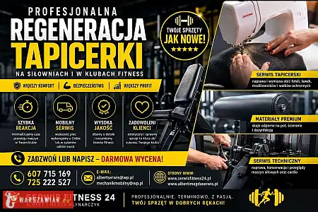 Regeneracja tapicerki na siłowniach, w klubach fitness i studiach treningowych, serwis sprzętu na si - DEALLO.PL