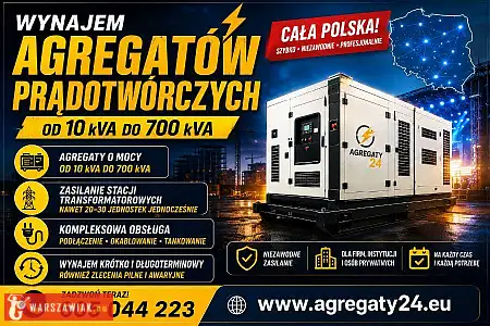 Agregaty prądotwórcze do 700 kva  - wynajem - usługi - DEALLO.PL