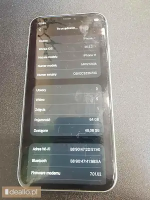 [eLicytacje] I licytacja - Telefon marki IPhone 11 64 GB - DEALLO.PL