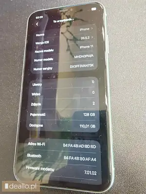 [eLicytacje] I licytacja - Telefon marki Iphone 11 128 gb  - DEALLO.PL