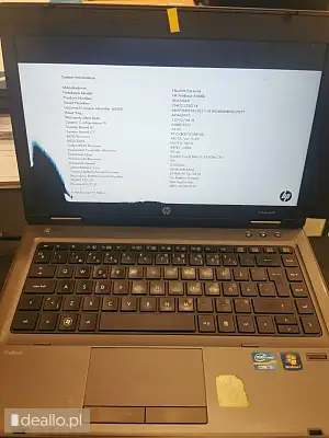 [eLicytacje] I licytacja - Laptop marki HP PROBOOK 6460b - uszkodzony, brak systemu operacyjnego - DEALLO.PL