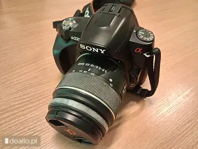 [eLicytacje] I licytacja - aparat fotograficzny Sony Alpha DSLR-A230 wraz z ładowarką i torbą  - DEALLO.PL