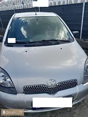 [eLicytacje] I licytacja - Toyota Yaris, 2001 rok, pojemność 998, benzyna - DEALLO.PL