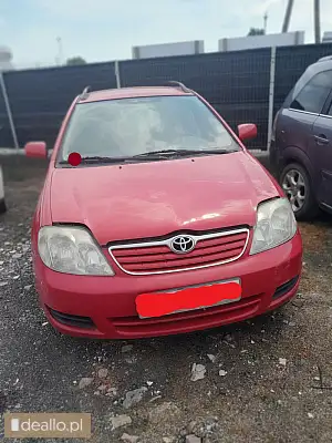 Toyota Corolla, 2006 rok, pojemność 1364, diesel - I licytacja - [eLicytacje] - DEALLO.PL