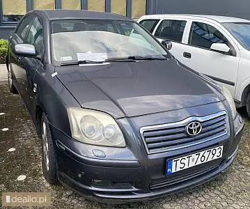 Toyotę Avensis II z 2005 r., silnik 2.2 diesel - I licytacja - [eLicytacje] - DEALLO.PL