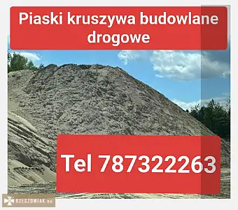 Sprzedaż transport piasku mała wywrotka kruszywa Rzeszów tel 787322263 - DEALLO.PL