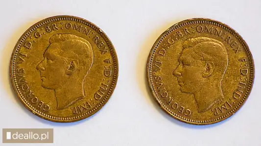 [eLicytacje] I licytacja - Moneta półpensowa z 1943 r.  - DEALLO.PL