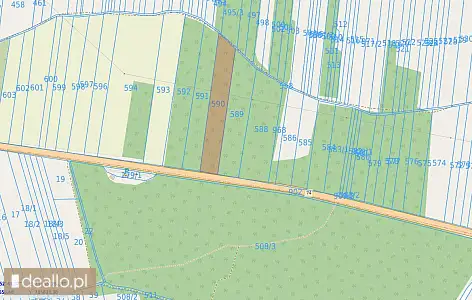 [elicytacje] ii licytacja - nieruchomość gruntowa niezabudowana - działki nr 590 poł. Dąbrowa (gmina - DEALLO.PL