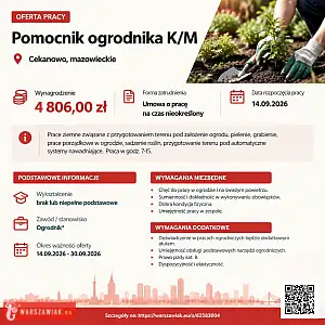 [ePraca] Pomocnik ogrodnika K/M - DEALLO.PL