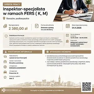[ePraca] inspektor-specjalista w ramach FERS ( K, M) - DEALLO.PL