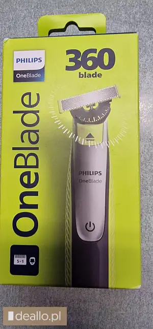 [elicytacje] i licytacja - męska golarkę hybrydowa philips oneblade 360 face - DEALLO.PL