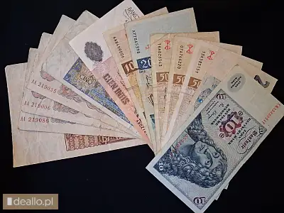 [eLicytacje] I licytacja - 13 szt. banknotów - DEALLO.PL
