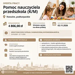 [ePraca] pomoc nauczyciela przedszkola (K/M) - DEALLO.PL